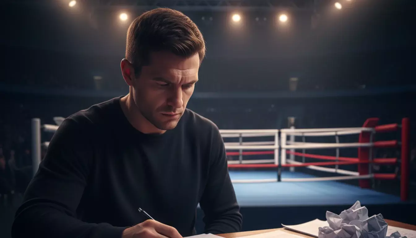 Boxer im Ring mit Fokus auf taktische Analyse für Value Bets beim Boxen